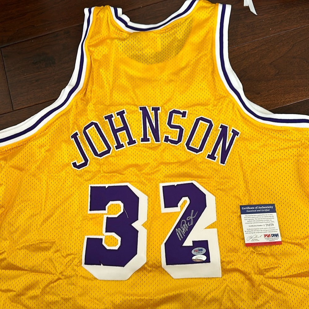 Magic Johnson Autographed Jersey COA